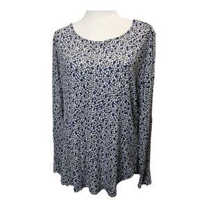 Liz Claiborne Scoop Neck Long Sleeve Top XL